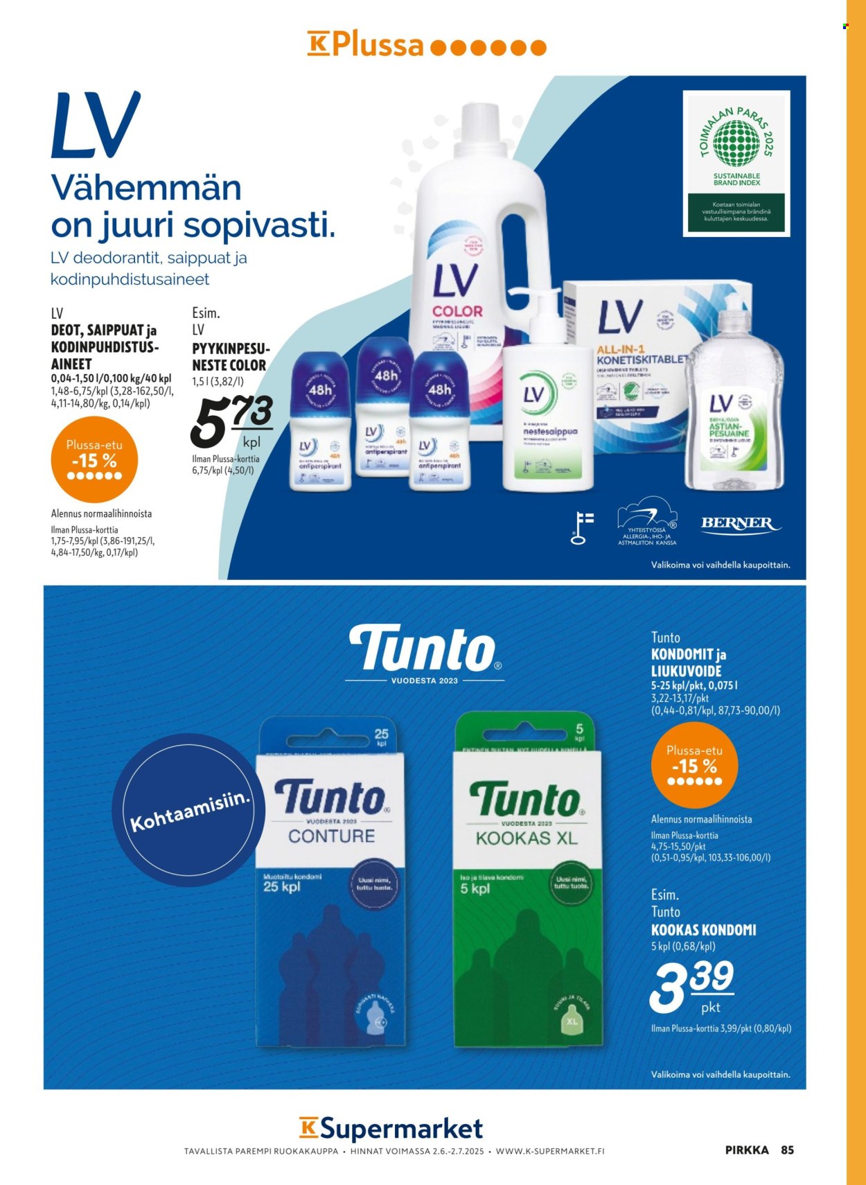 K-market tarjoukset - 11.06.2025 - 26.08.2025. Sivu 85
