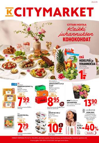 K-citymarket tarjoukset  - 12.06.2025 - 22.06.2025.