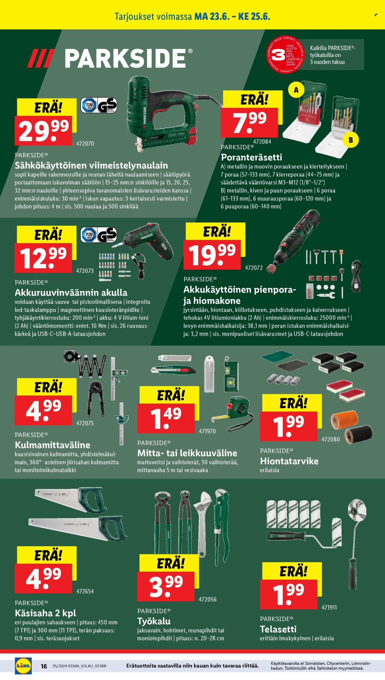 Lidl tarjoukset - 18.06.2025 - 25.06.2025. Sivu 20