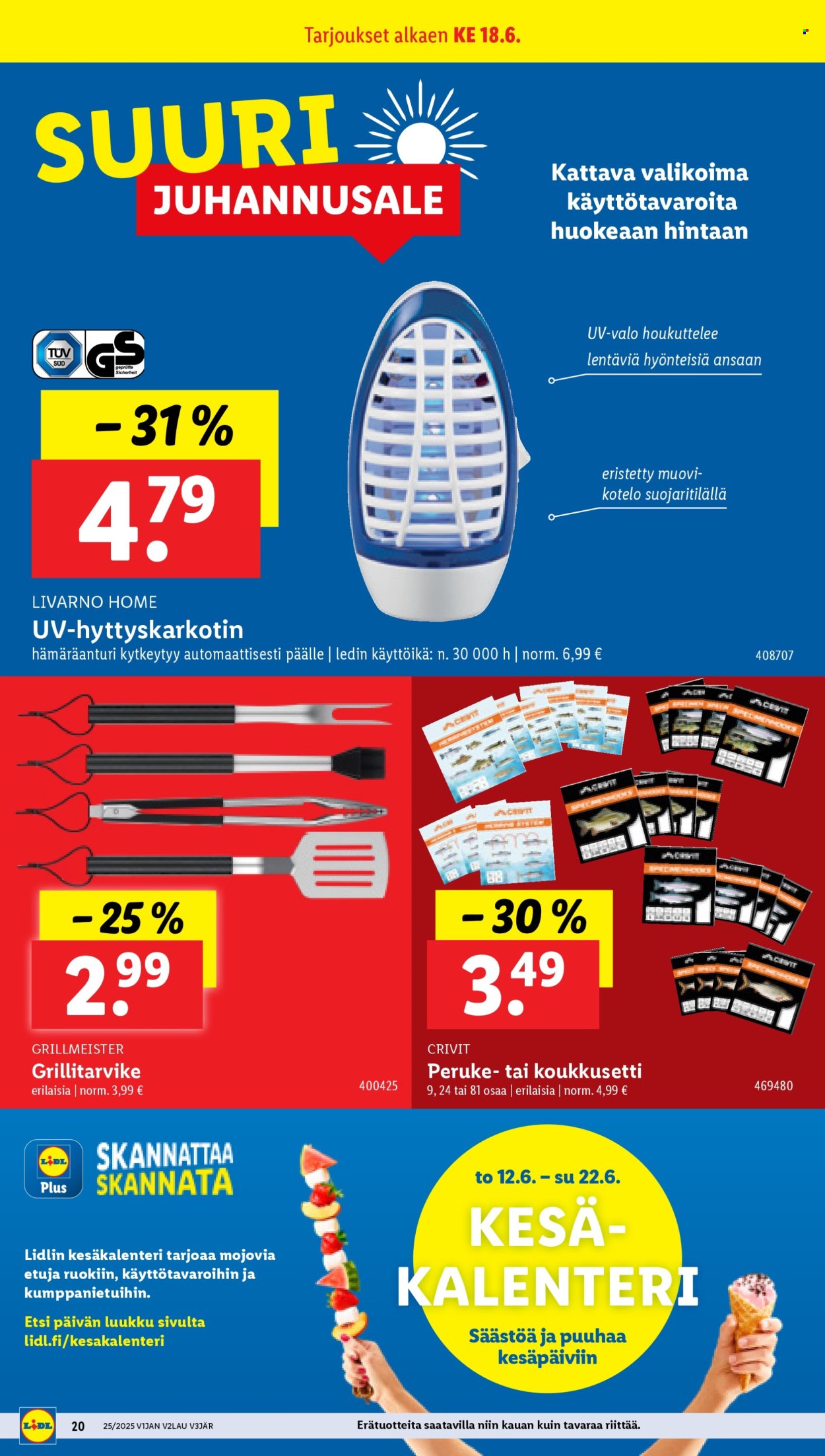 Lidl tarjoukset - 18.06.2025 - 25.06.2025. Sivu 24