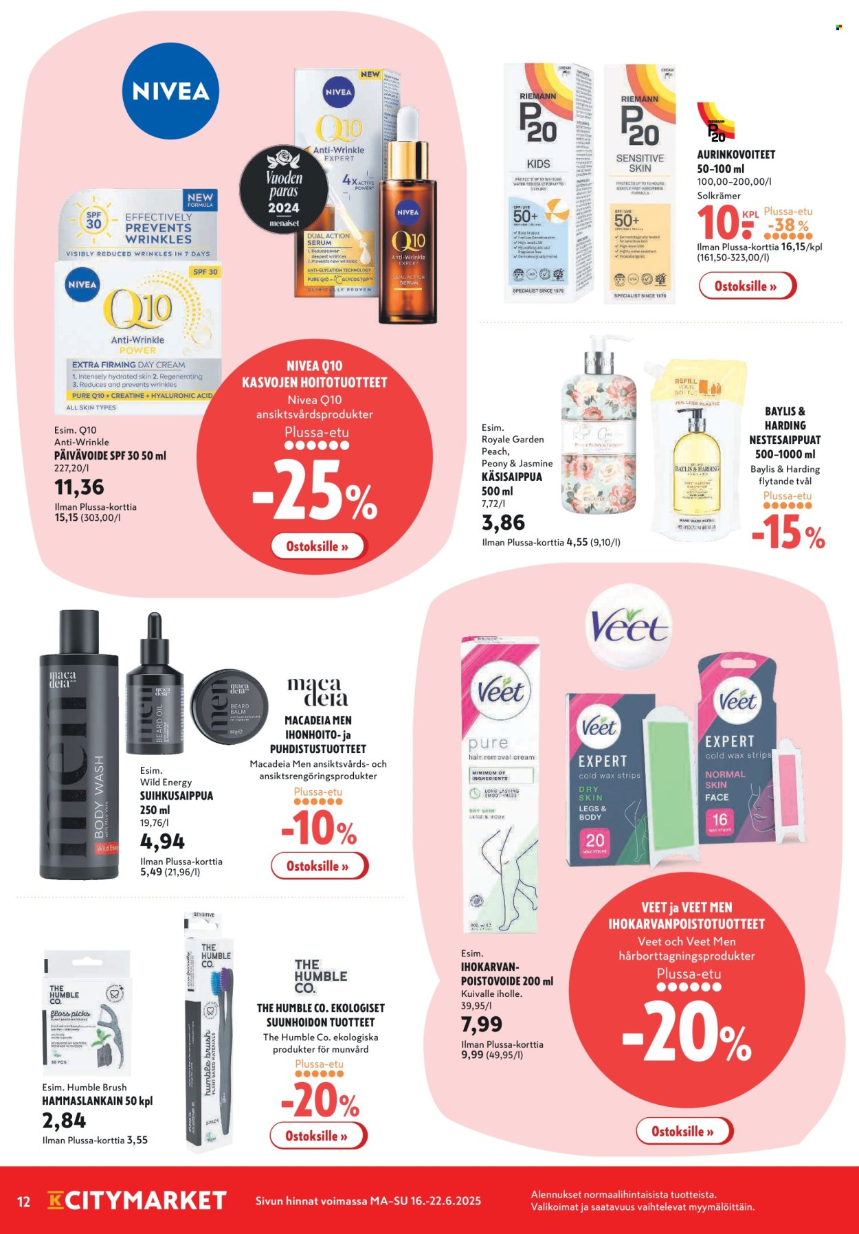 K-citymarket tarjoukset - 16.06.2025 - 22.06.2025. Sivu 12