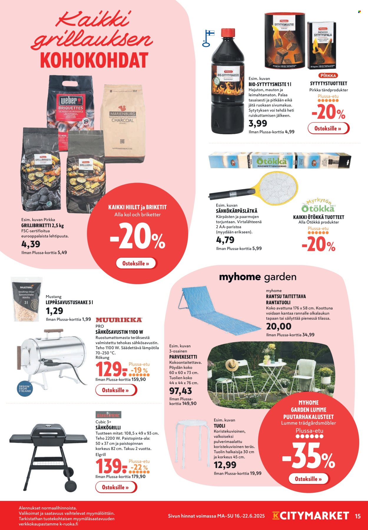 K-citymarket tarjoukset - 16.06.2025 - 22.06.2025. Sivu 15