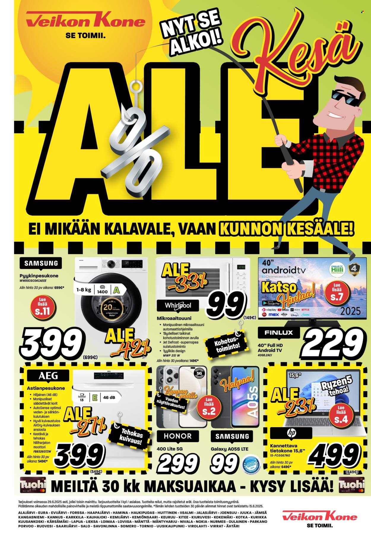 Veikon Kone tarjoukset - 16.06.2025 - 29.06.2025. Sivu 1