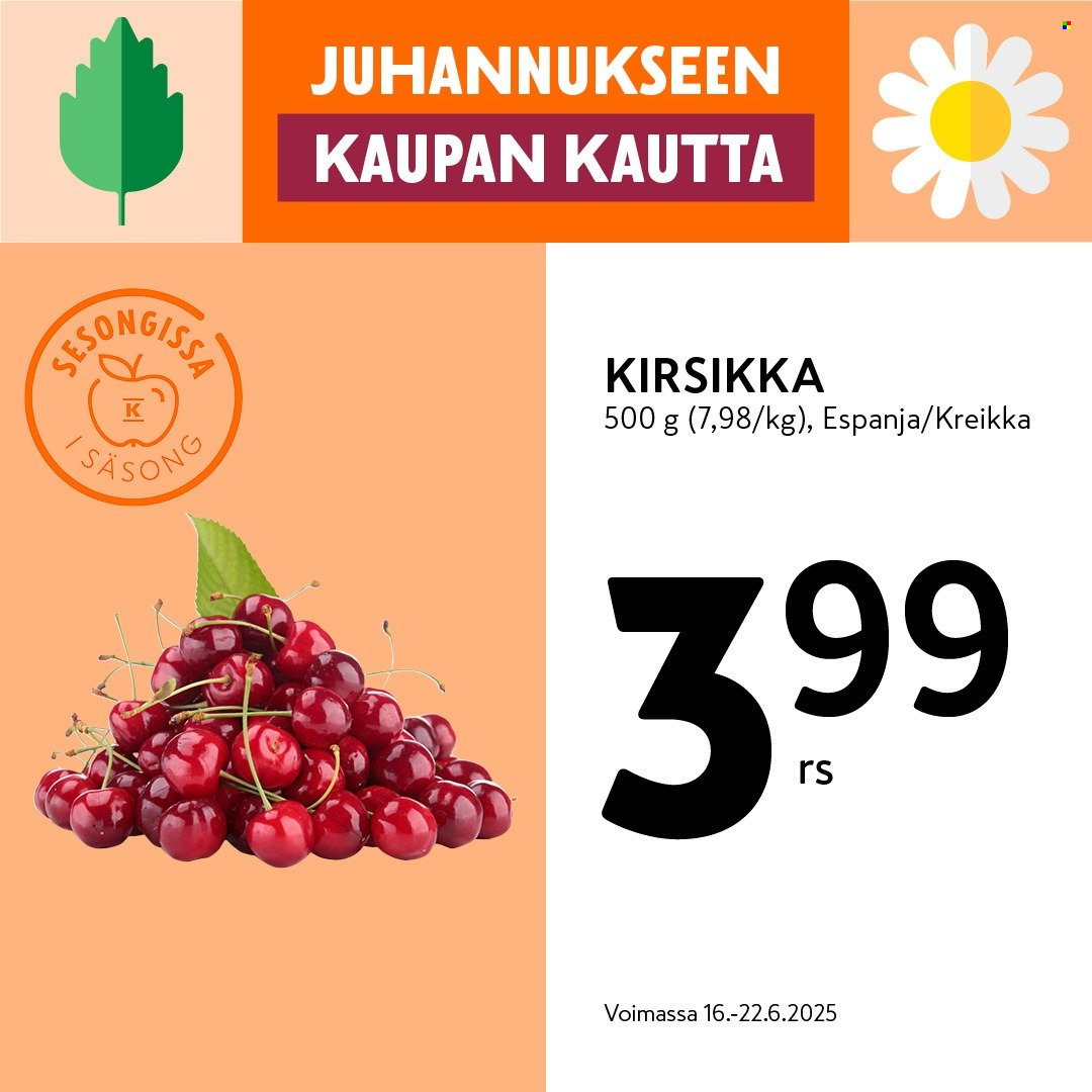 K-market tarjoukset - 16.06.2025 - 22.06.2025. Sivu 7