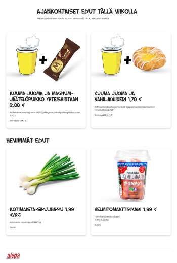 Alepa tarjoukset  - 18.06.2025 - 24.06.2025.