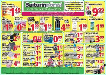 Saiturinpörssi tarjoukset  - 18.06.2025 - 25.06.2025.