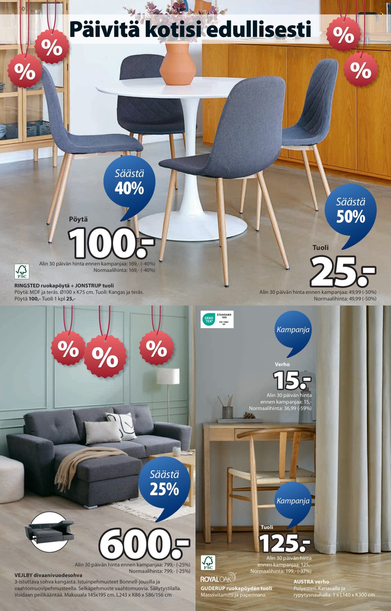 JYSK tarjoukset - 19.06.2025 - 02.07.2025. Sivu 10