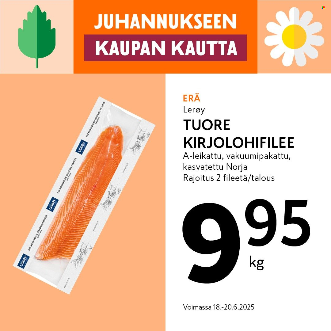 K-market tarjoukset - 18.06.2025 - 22.06.2025. Sivu 1