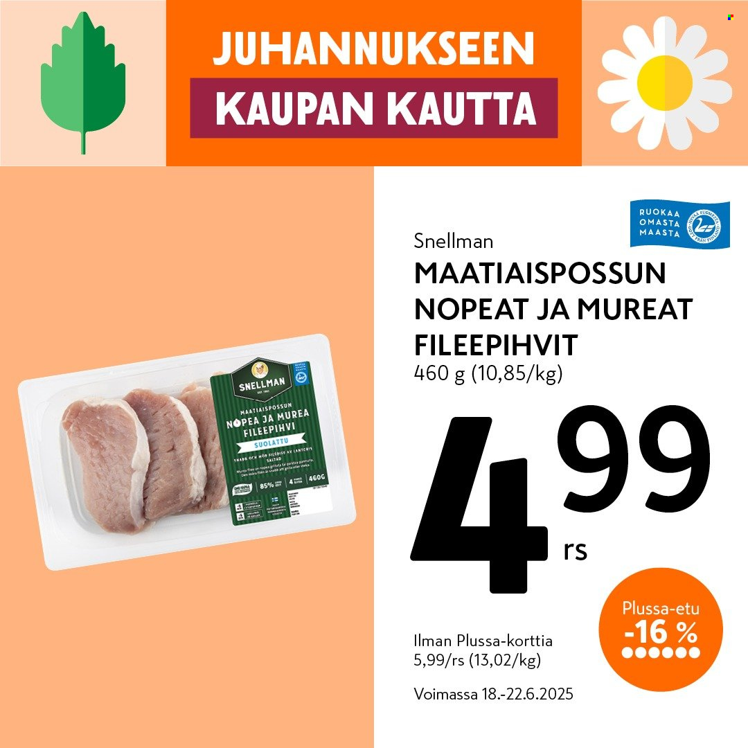 K-market tarjoukset - 18.06.2025 - 22.06.2025. Sivu 2