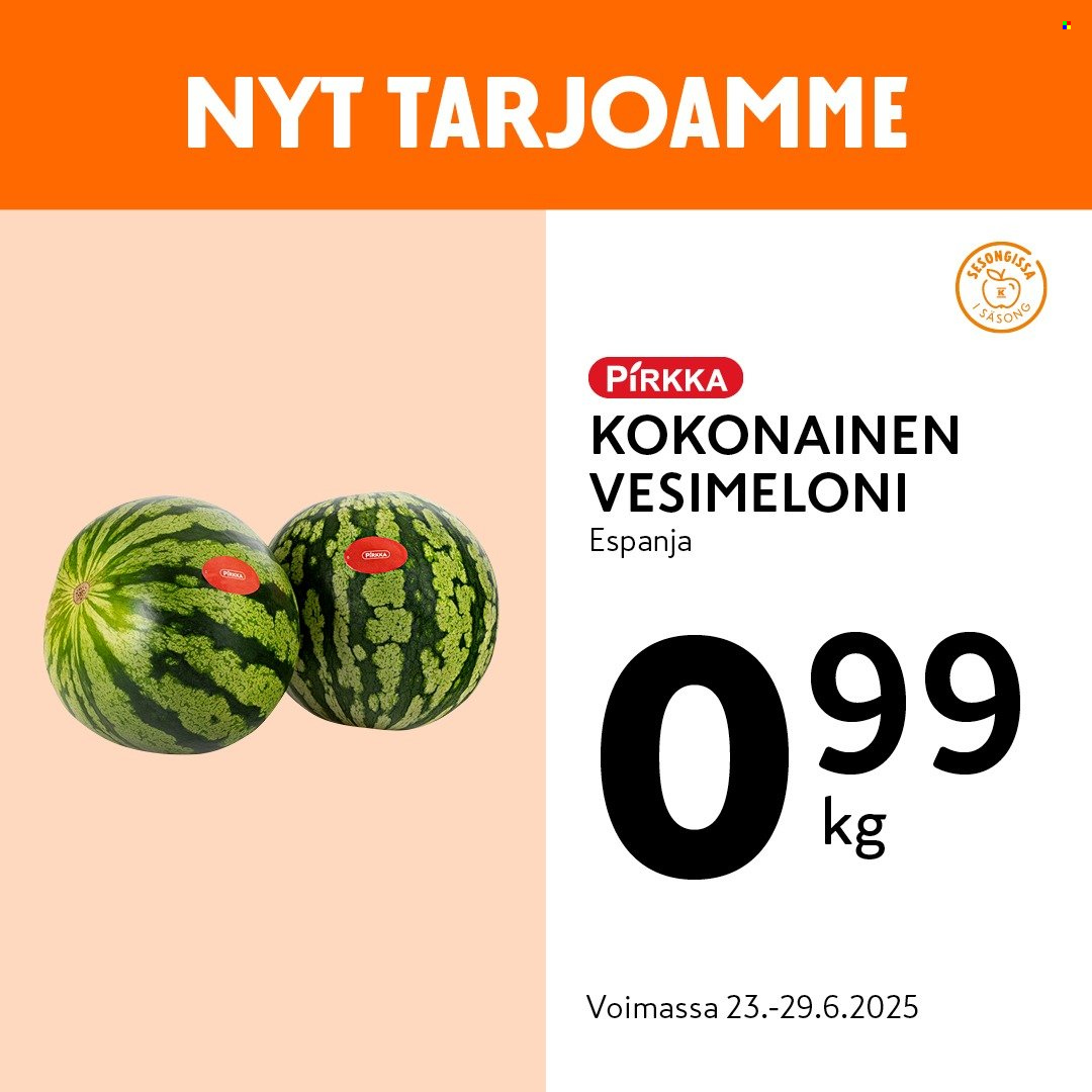 K-market tarjoukset - 23.06.2025 - 29.06.2025. Sivu 1