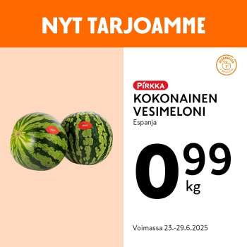 K-market tarjoukset  - 23.06.2025 - 29.06.2025.