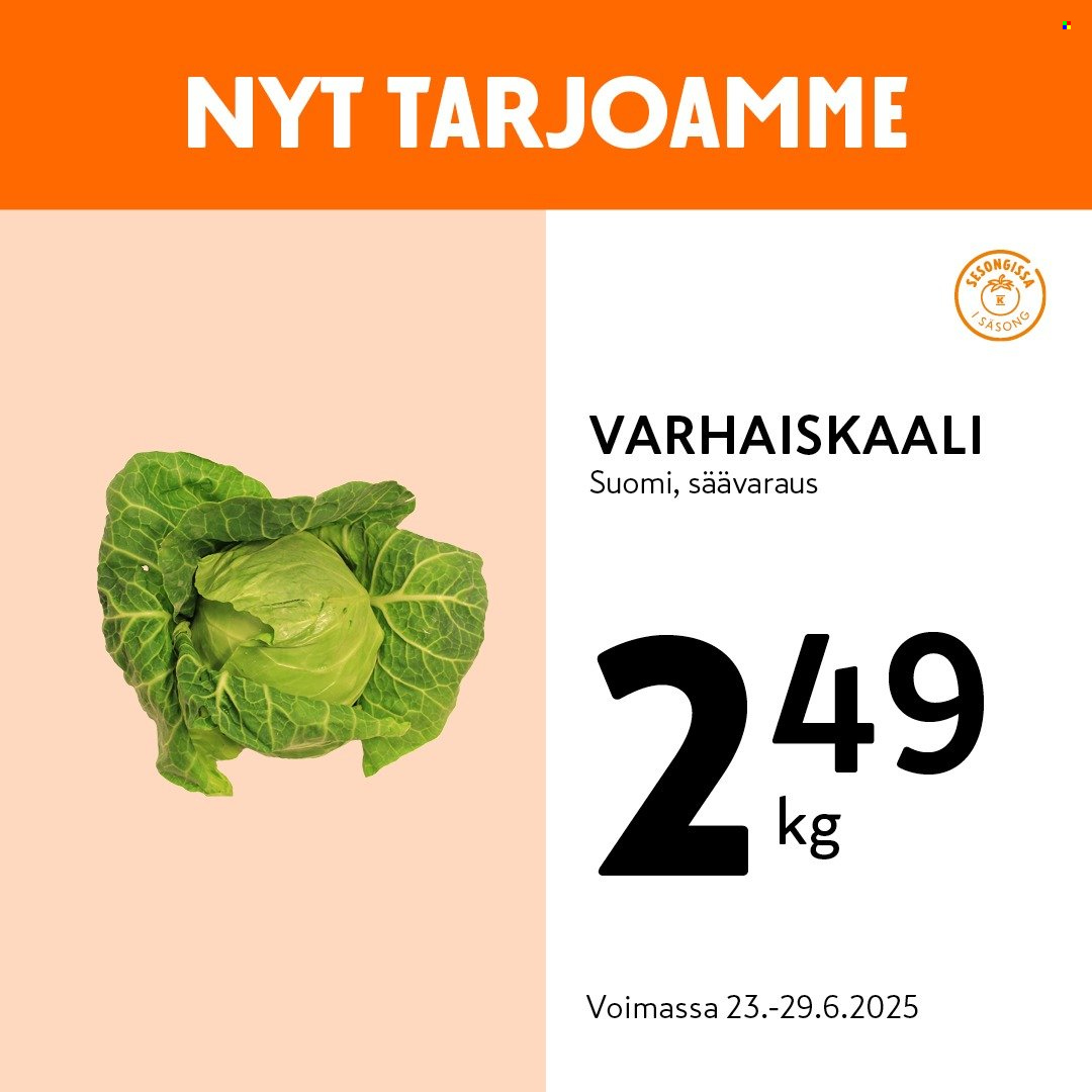 K-market tarjoukset - 23.06.2025 - 29.06.2025. Sivu 2