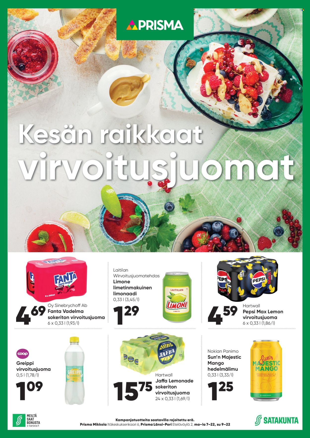 Prisma tarjoukset - 25.06.2025 - 29.06.2025. Sivu 1