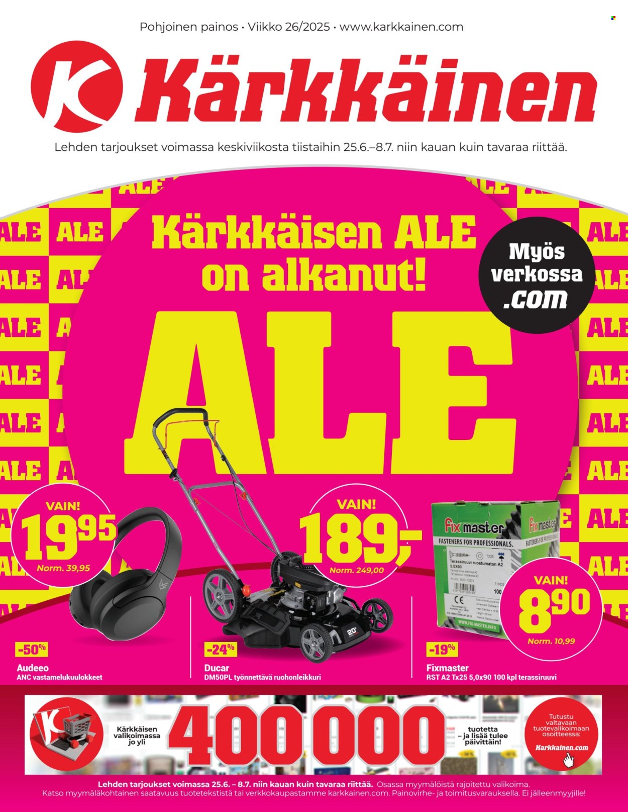 Kärkkäinen tarjoukset - 25.06.2025 - 08.07.2025. Sivu 1