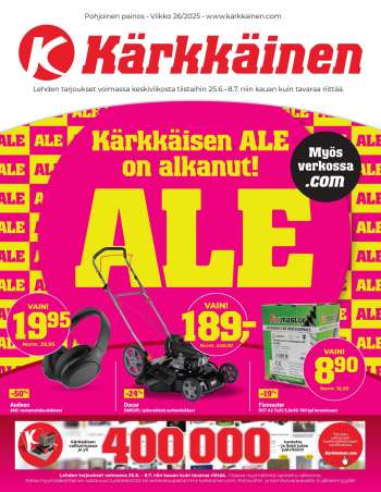 Kärkkäinen tarjoukset  - 25.06.2025 - 08.07.2025.