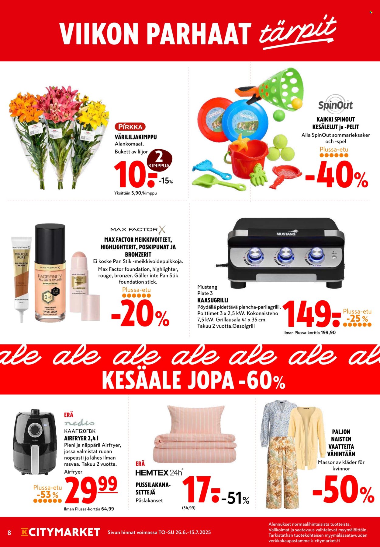 K-citymarket tarjoukset - 26.06.2025 - 13.07.2025. Sivu 8