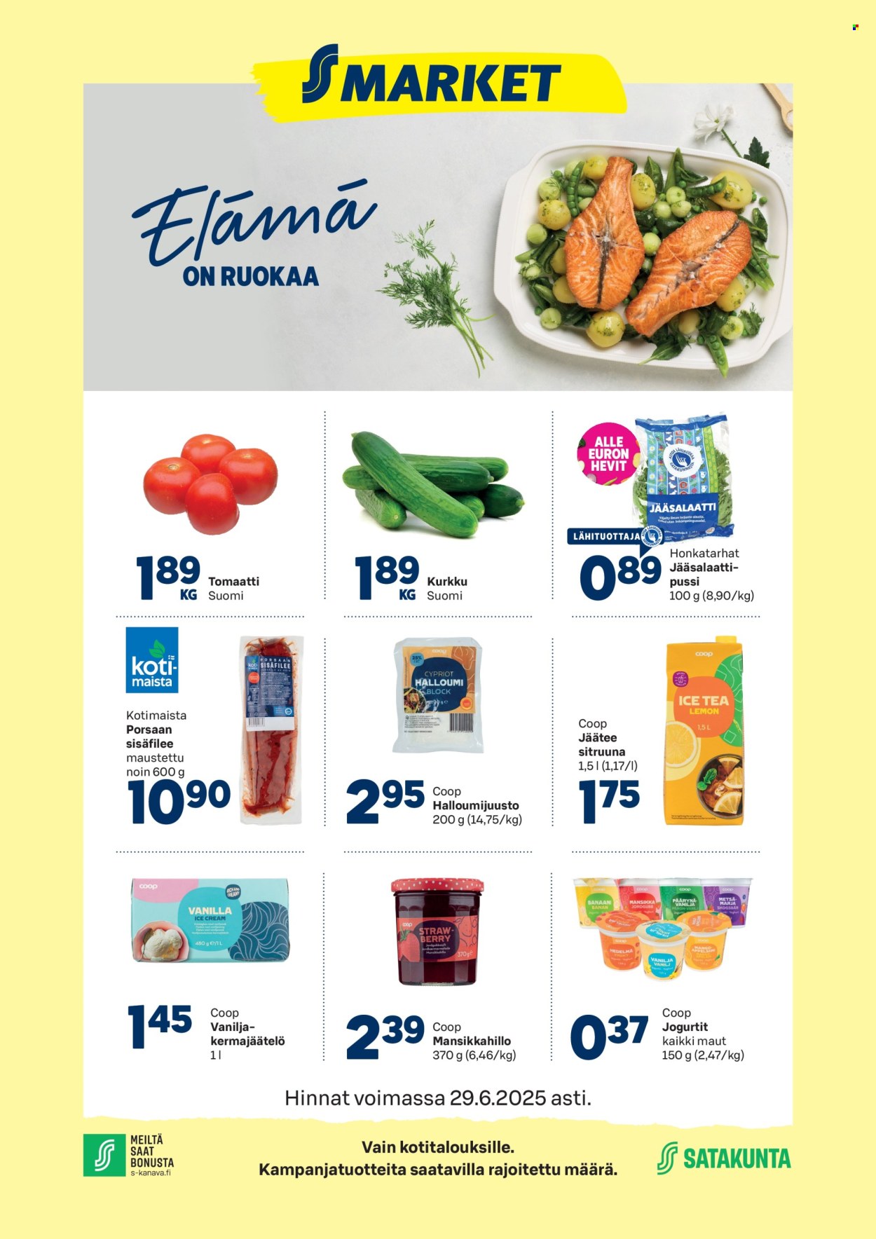 S-market tarjoukset - 25.06.2025 - 29.06.2025. Sivu 1