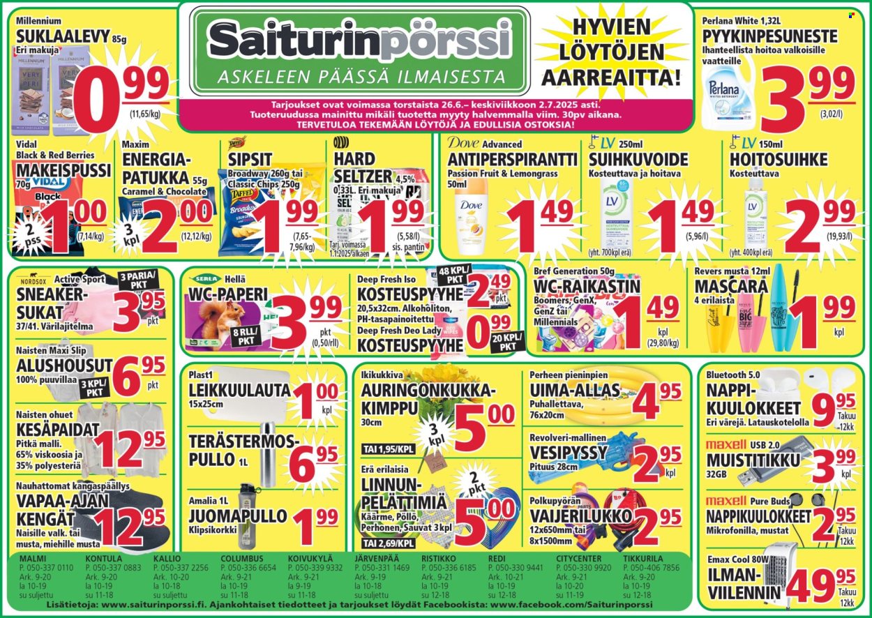 Saiturinpörssi tarjoukset - 26.06.2025 - 02.07.2025. Sivu 1