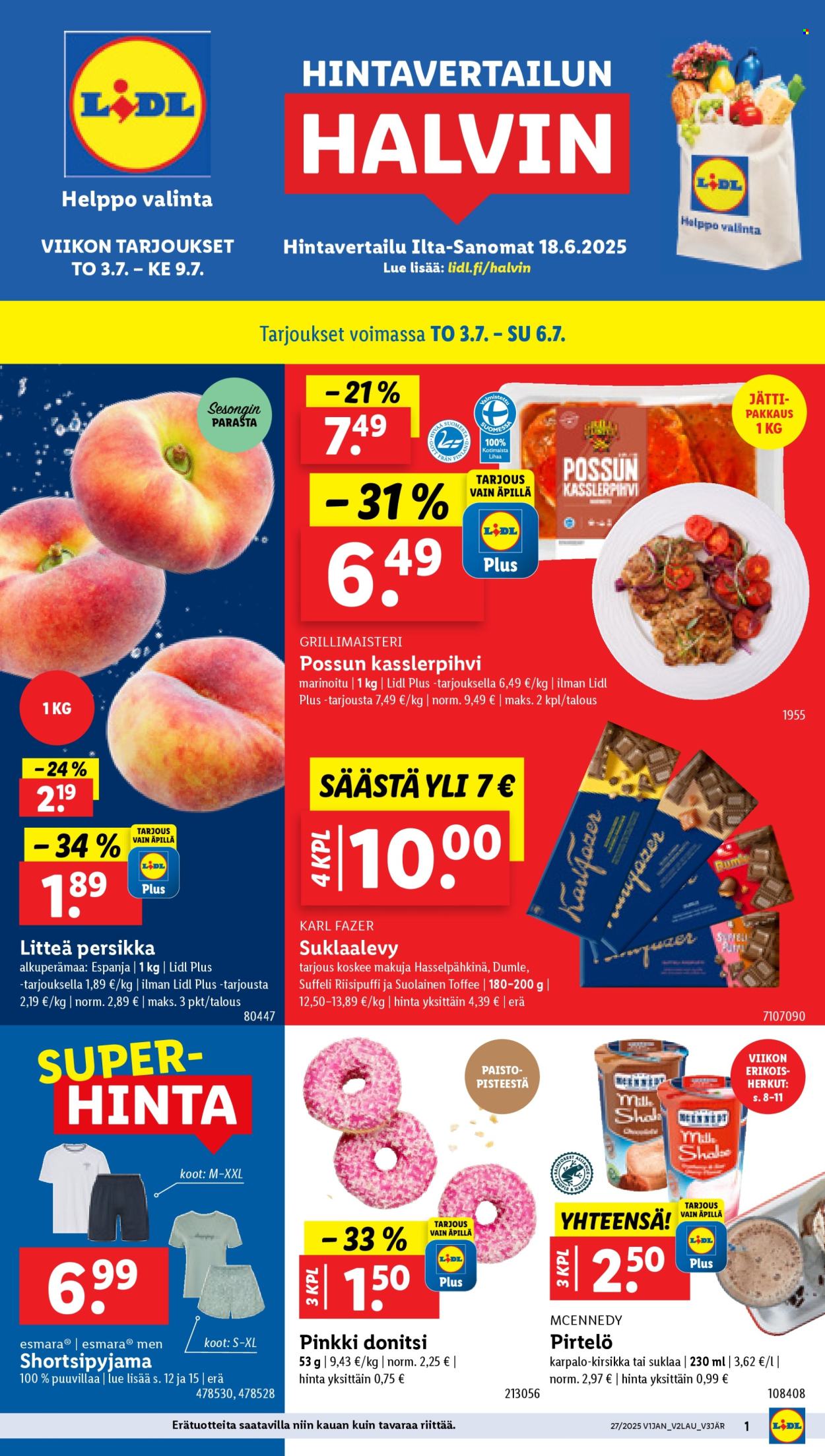 Lidl tarjoukset - 03.07.2025 - 09.07.2025. Sivu 1