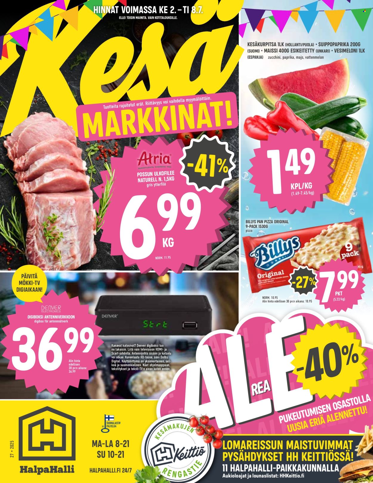 HalpaHalli tarjoukset - 02.07.2025 - 08.07.2025. Sivu 1