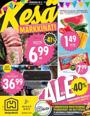 HalpaHalli tarjoukset  - 02.07.2025 - 08.07.2025.