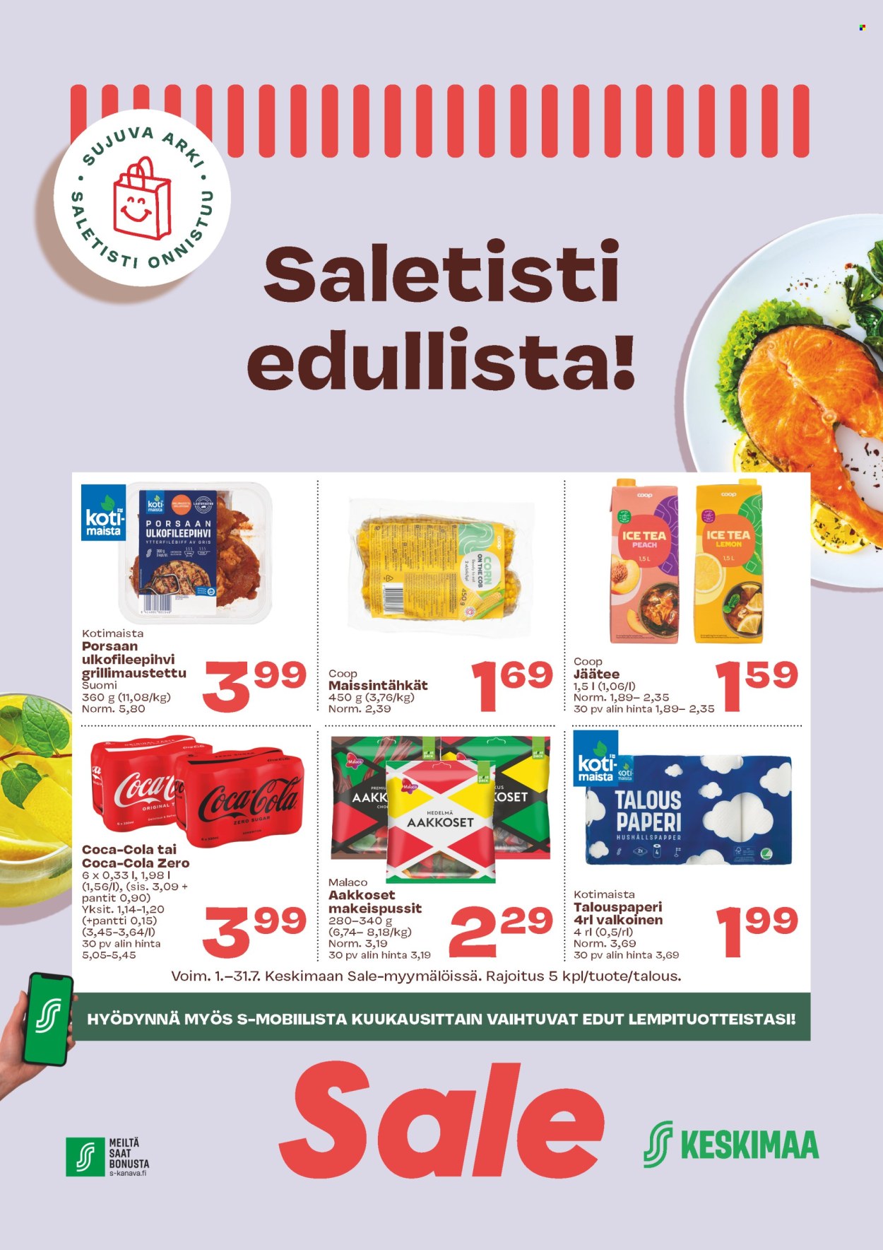 Sale tarjoukset - 01.07.2025 - 31.07.2025. Sivu 1