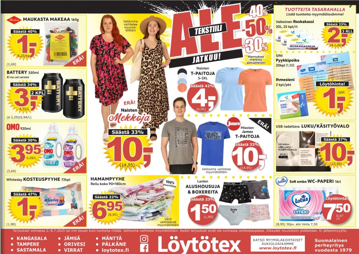 Löytötex tarjoukset - 02.07.2025 - 08.07.2025. Sivu 1
