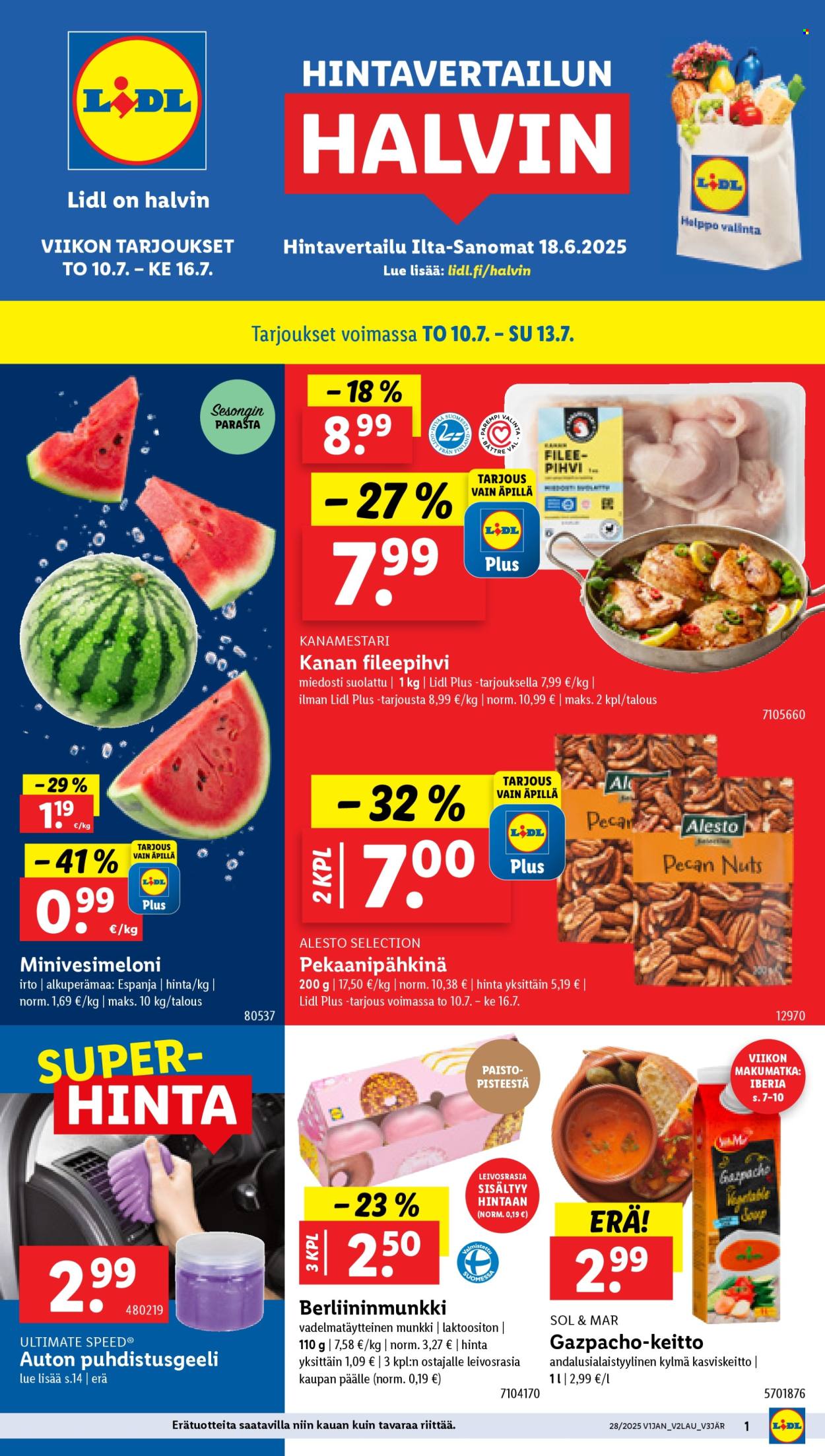 Lidl tarjoukset - 10.07.2025 - 16.07.2025. Sivu 1