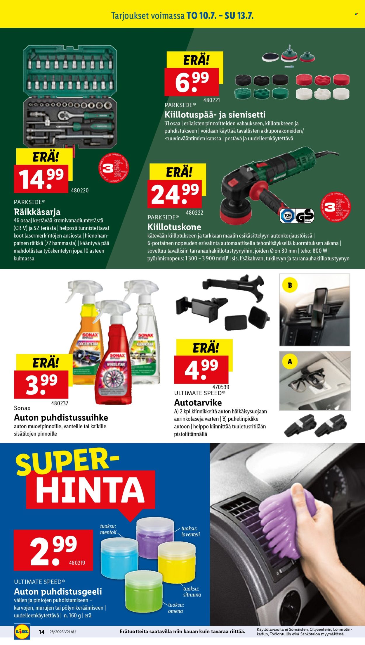 Lidl tarjoukset - 10.07.2025 - 16.07.2025. Sivu 18