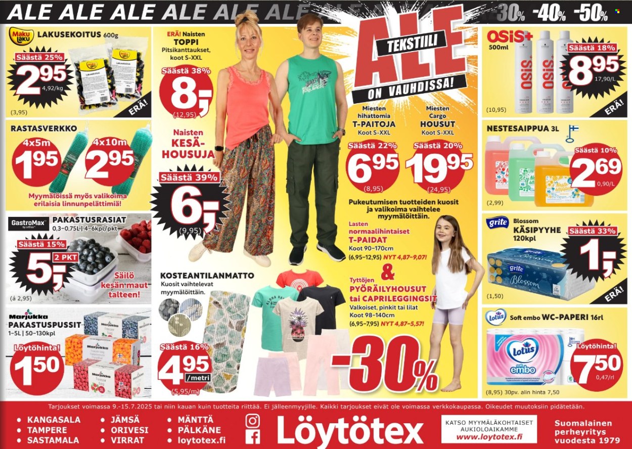 Löytötex tarjoukset - 09.07.2025 - 15.07.2025. Sivu 1