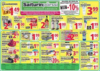 Saiturinpörssi tarjoukset  - 10.07.2025 - 16.07.2025.