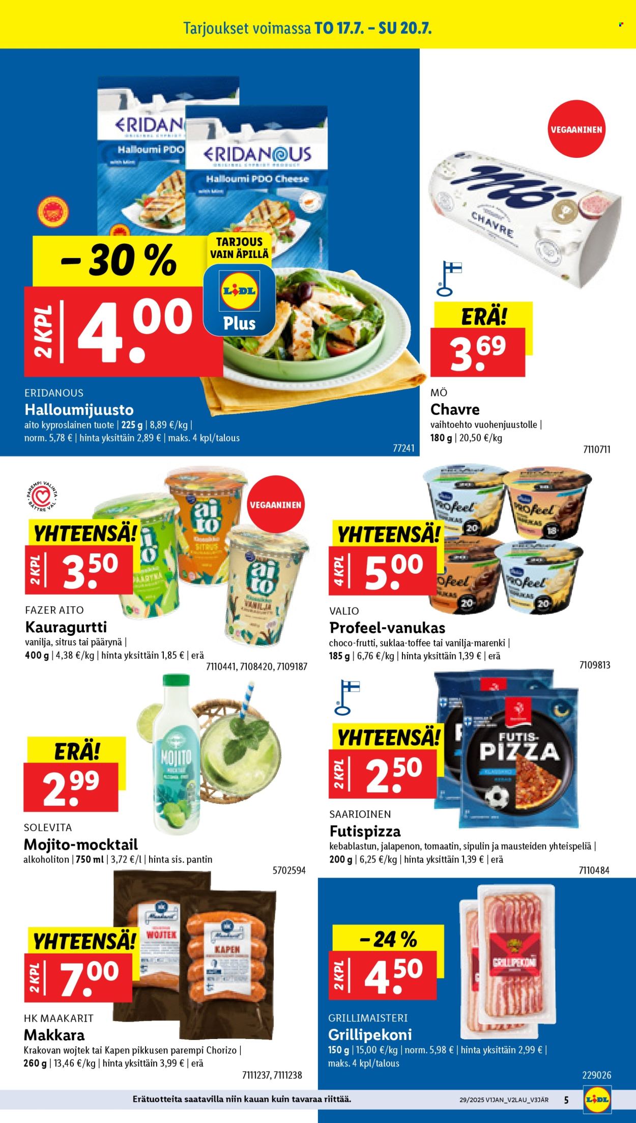 Lidl tarjoukset - 17.07.2025 - 23.07.2025. Sivu 7