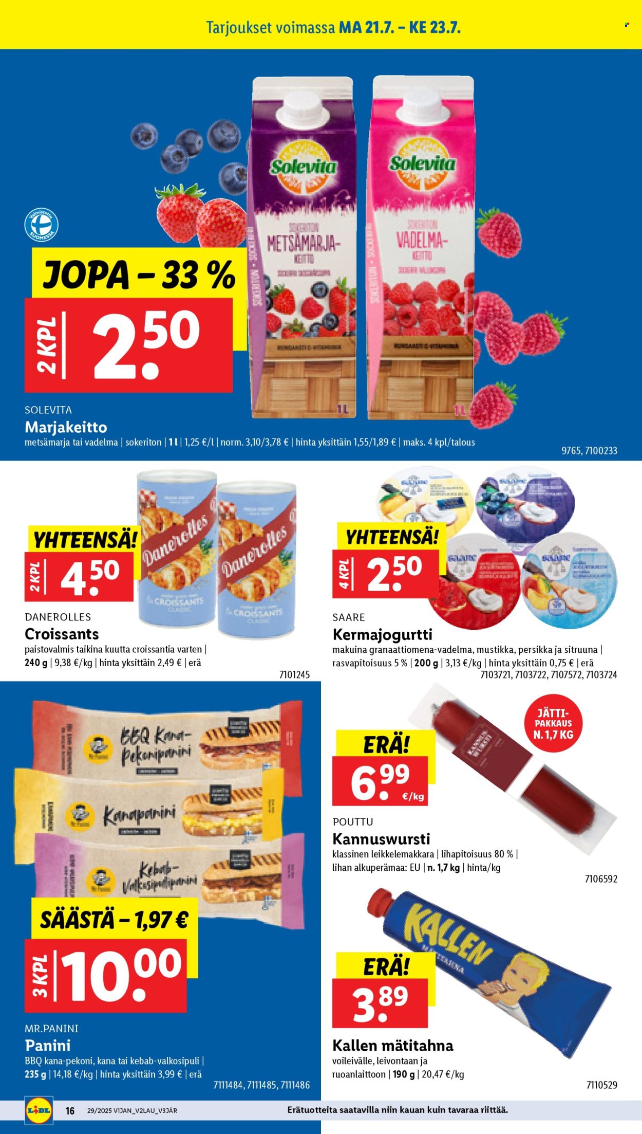 Lidl tarjoukset - 17.07.2025 - 23.07.2025. Sivu 20