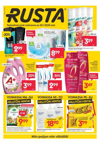Rusta tarjoukset  - 14.07.2025 - 20.07.2025.