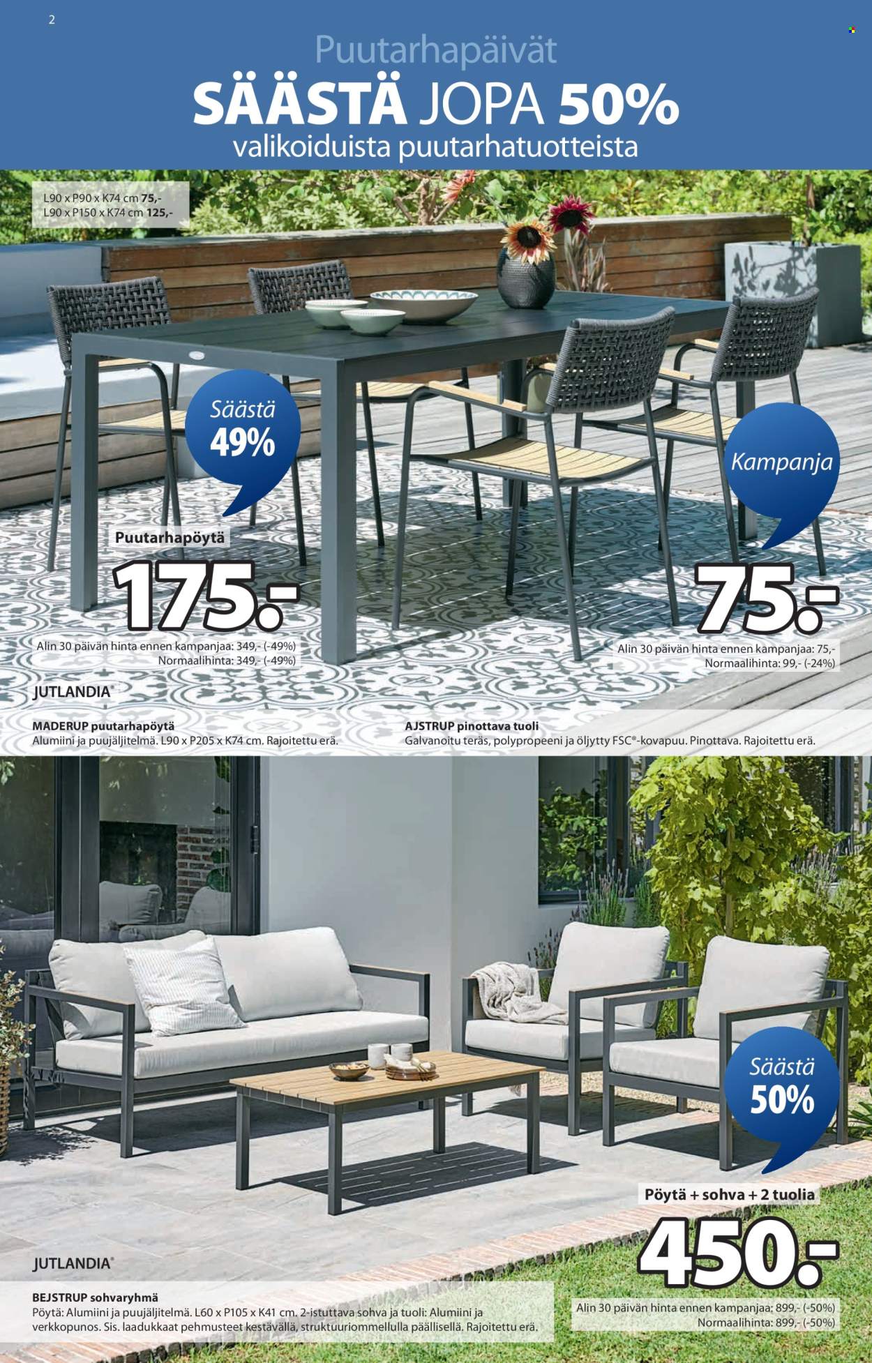 JYSK tarjoukset - 10.07.2025 - 23.07.2025. Sivu 2