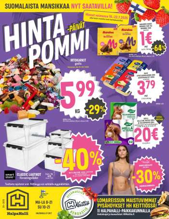 HalpaHalli tarjoukset  - 16.07.2025 - 22.07.2025.