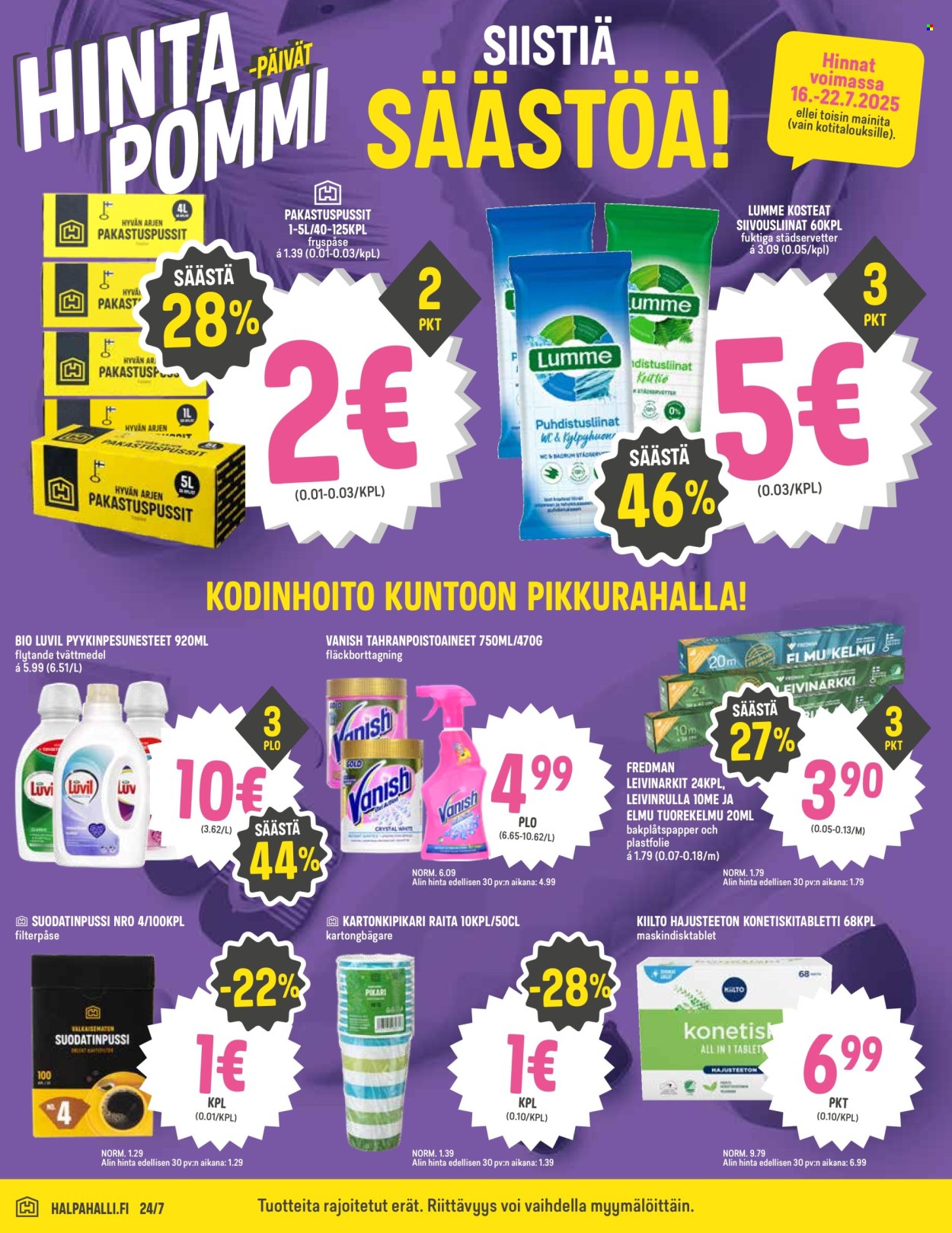 HalpaHalli tarjoukset - 16.07.2025 - 22.07.2025. Sivu 6