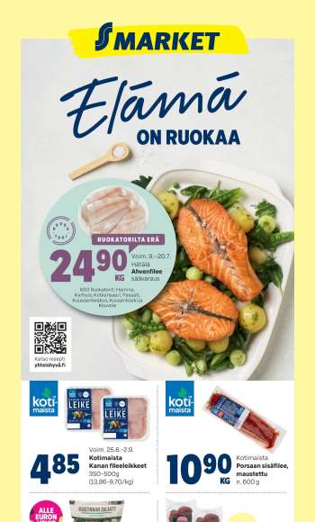S-market tarjoukset  - 16.07.2025 - 20.07.2025.
