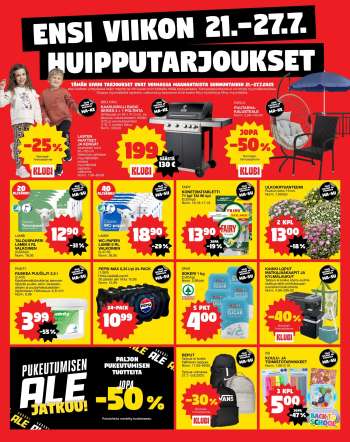 Tokmanni tarjoukset  - 21.07.2025 - 27.07.2025.