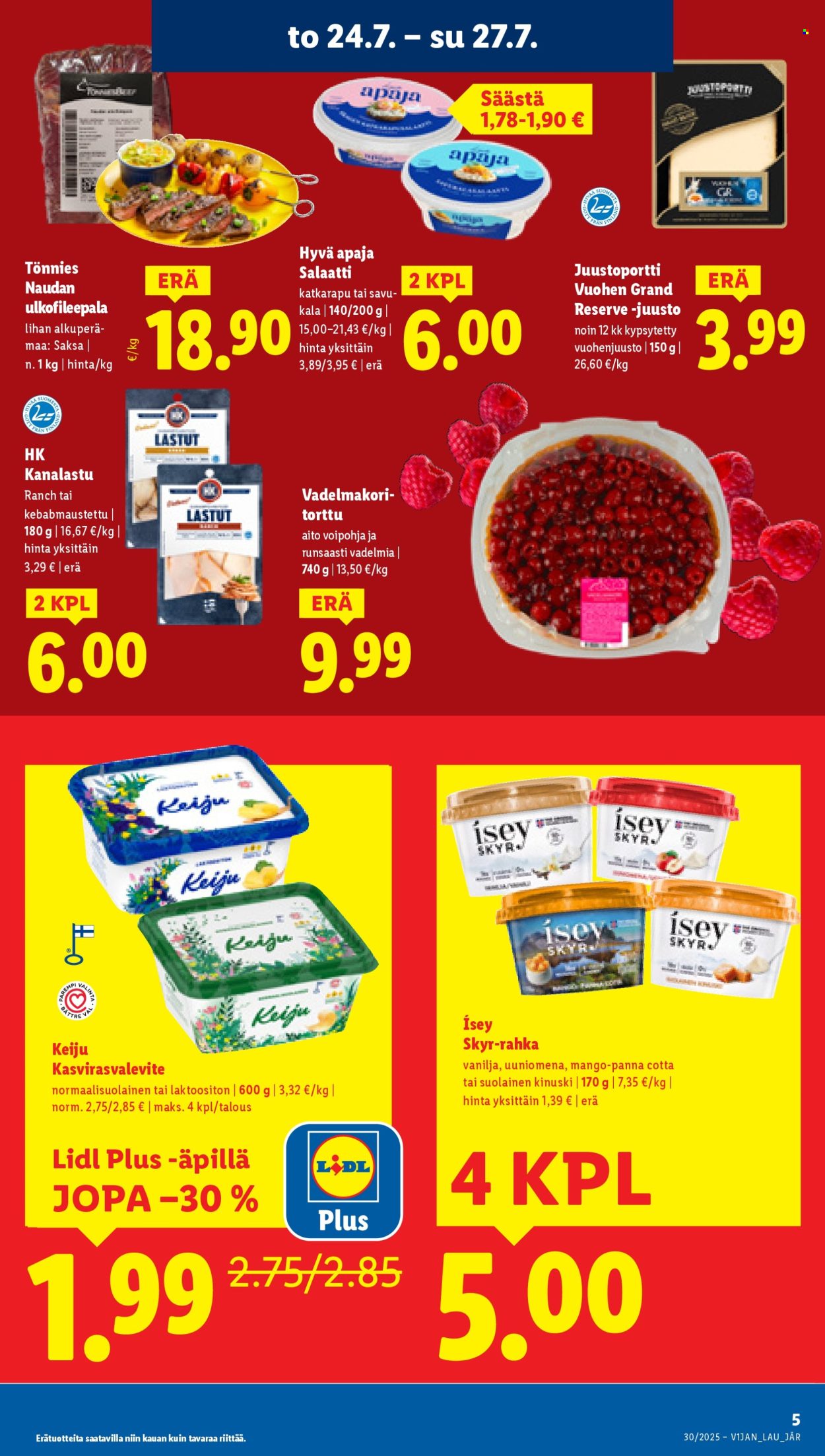 Lidl tarjoukset - 24.07.2025 - 30.07.2025. Sivu 7