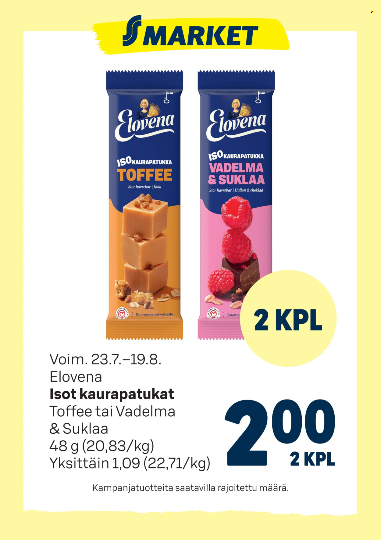 S-market tarjoukset - 23.07.2025 - 19.08.2025. Sivu 1