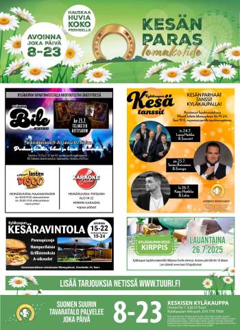 Tuuri tarjoukset  - 23.07.2025 - 29.07.2025.