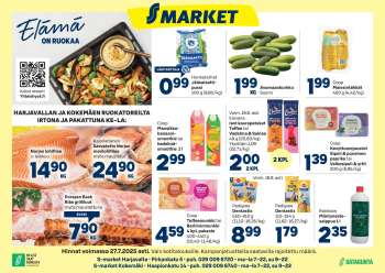 S-market tarjoukset  - 23.07.2025 - 27.07.2025.