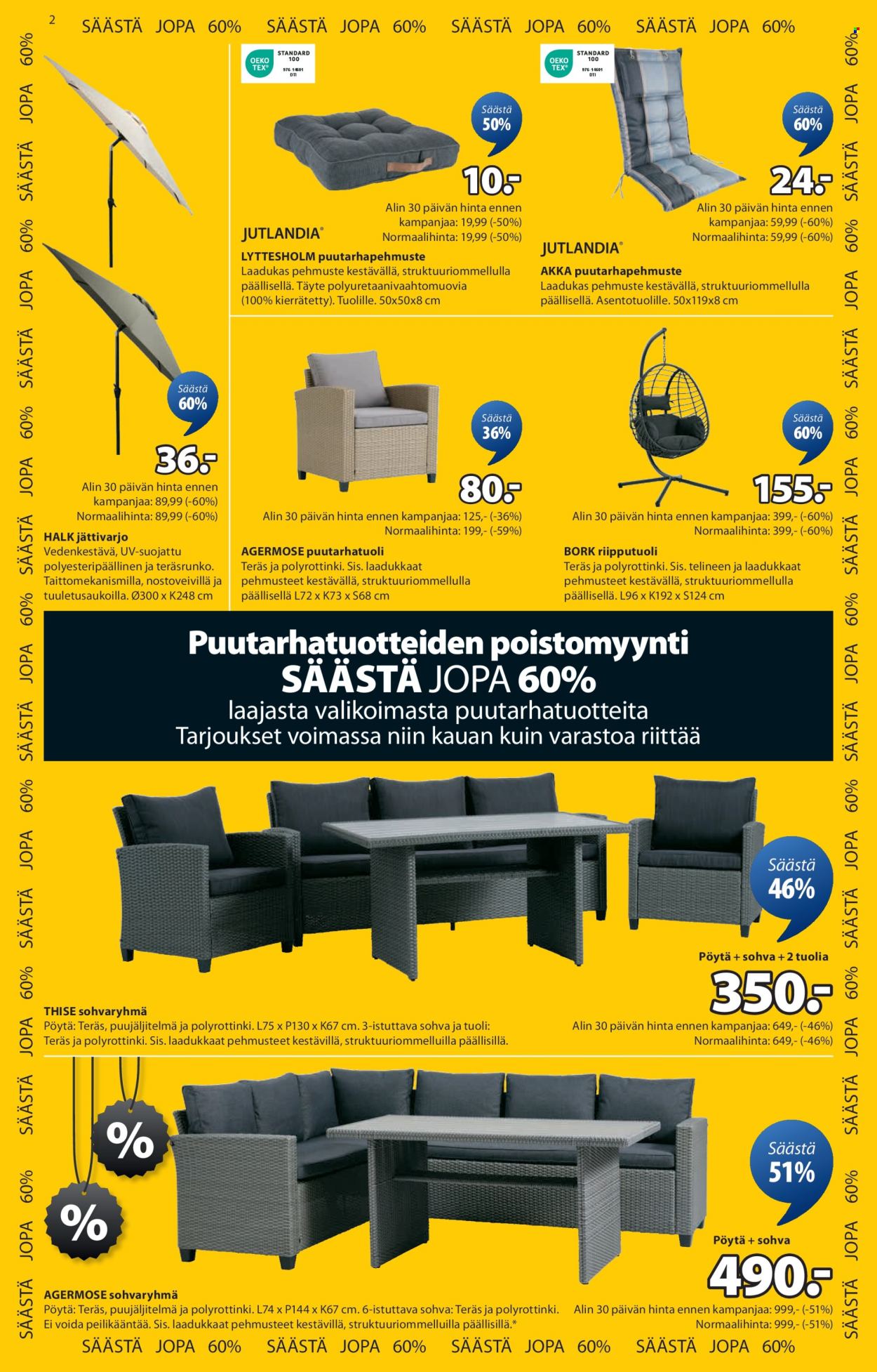 JYSK tarjoukset - 24.07.2025 - 06.08.2025. Sivu 2