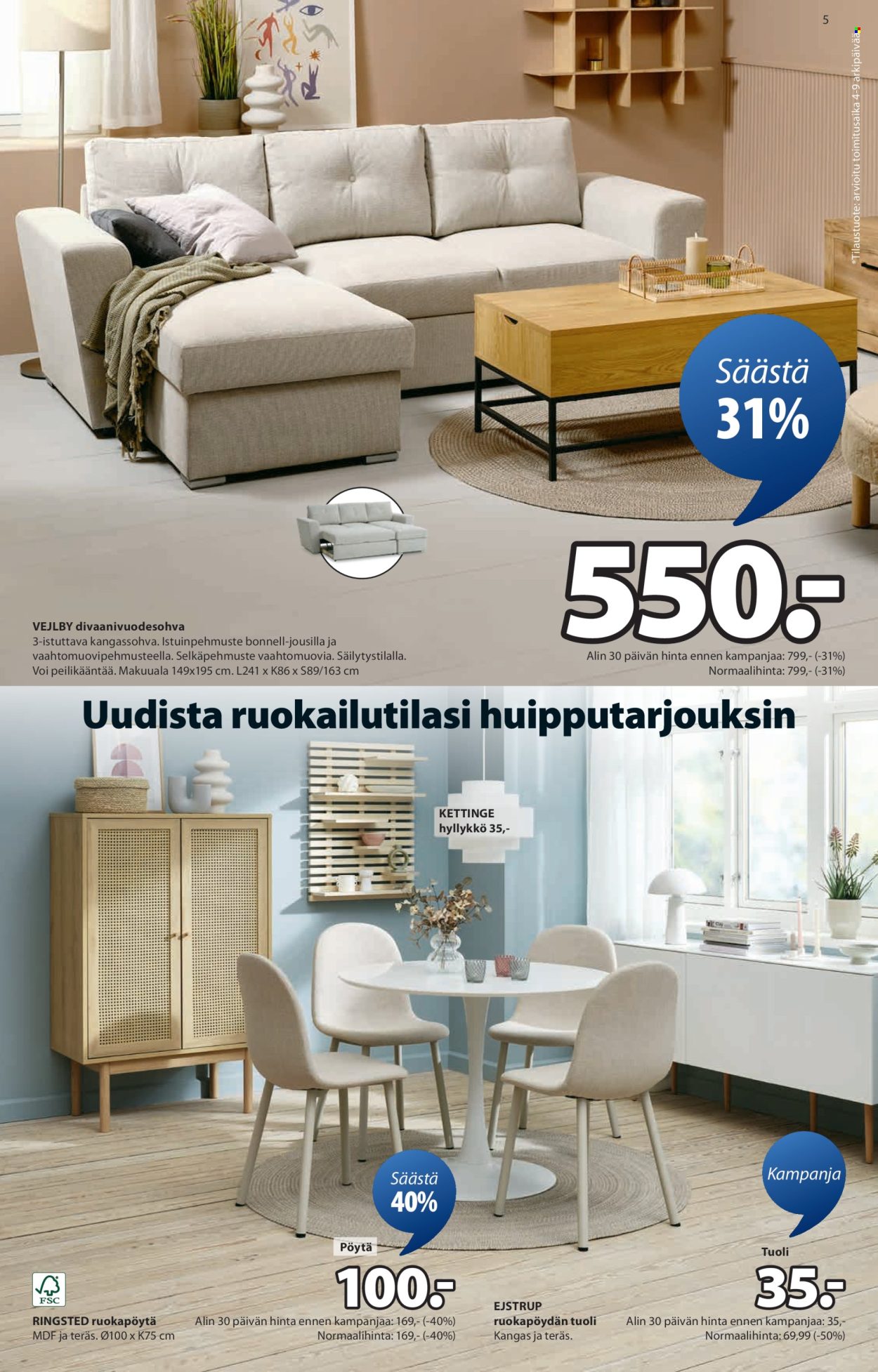 JYSK tarjoukset - 24.07.2025 - 06.08.2025. Sivu 5