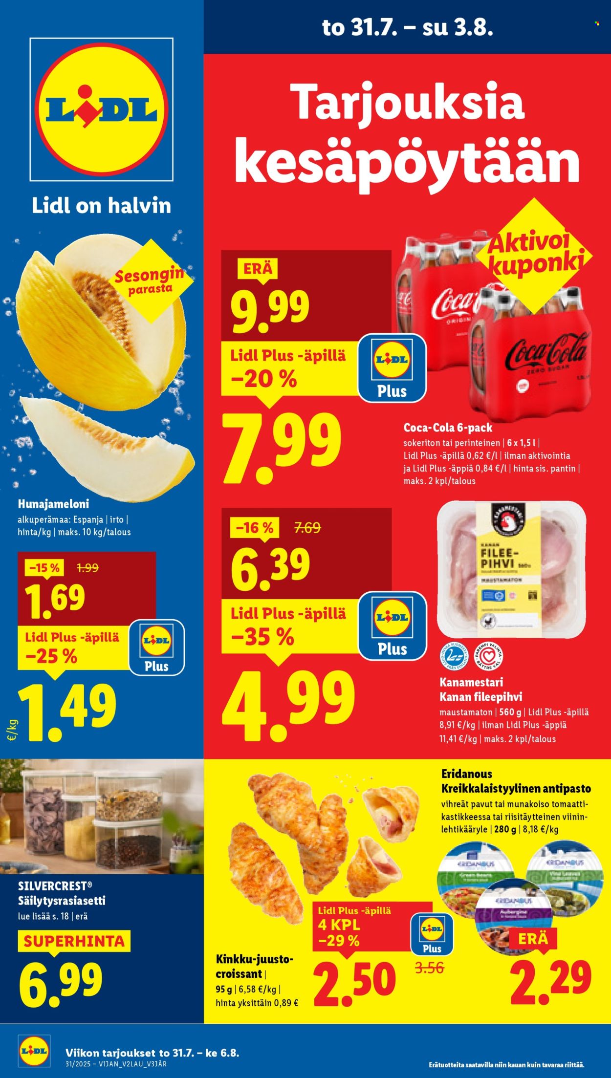 Lidl tarjoukset - 31.07.2025 - 06.08.2025. Sivu 1