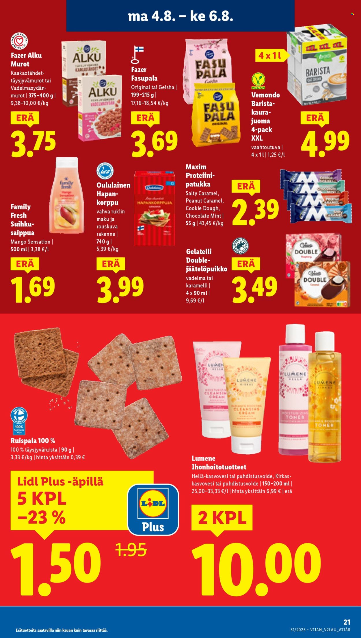 Lidl tarjoukset - 31.07.2025 - 06.08.2025. Sivu 26