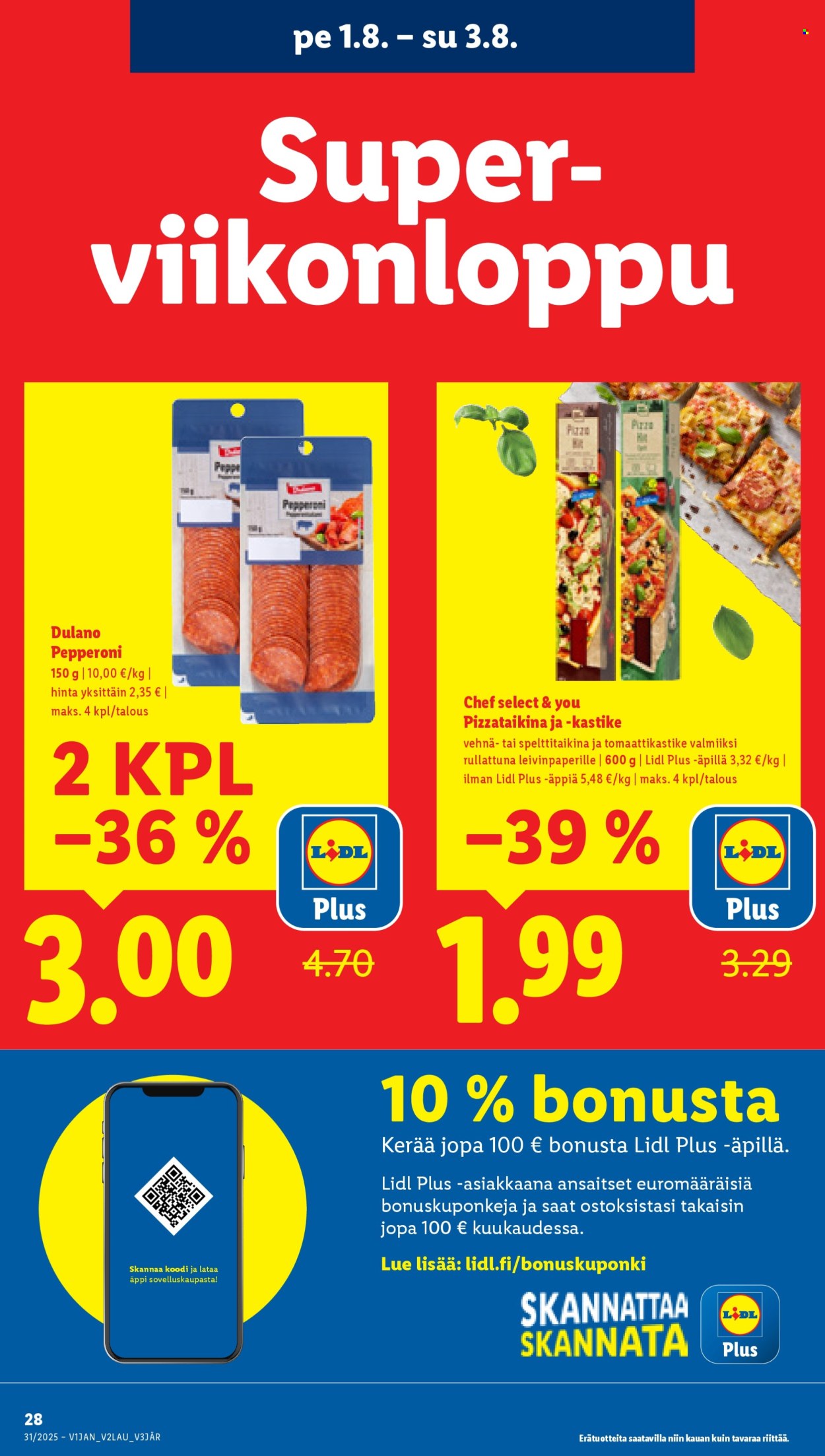 Lidl tarjoukset - 31.07.2025 - 06.08.2025. Sivu 33