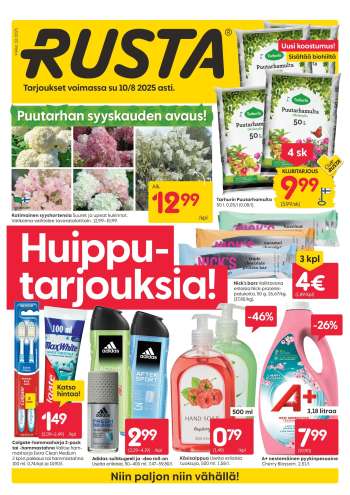 Rusta tarjoukset  - 28.07.2025 - 10.08.2025.