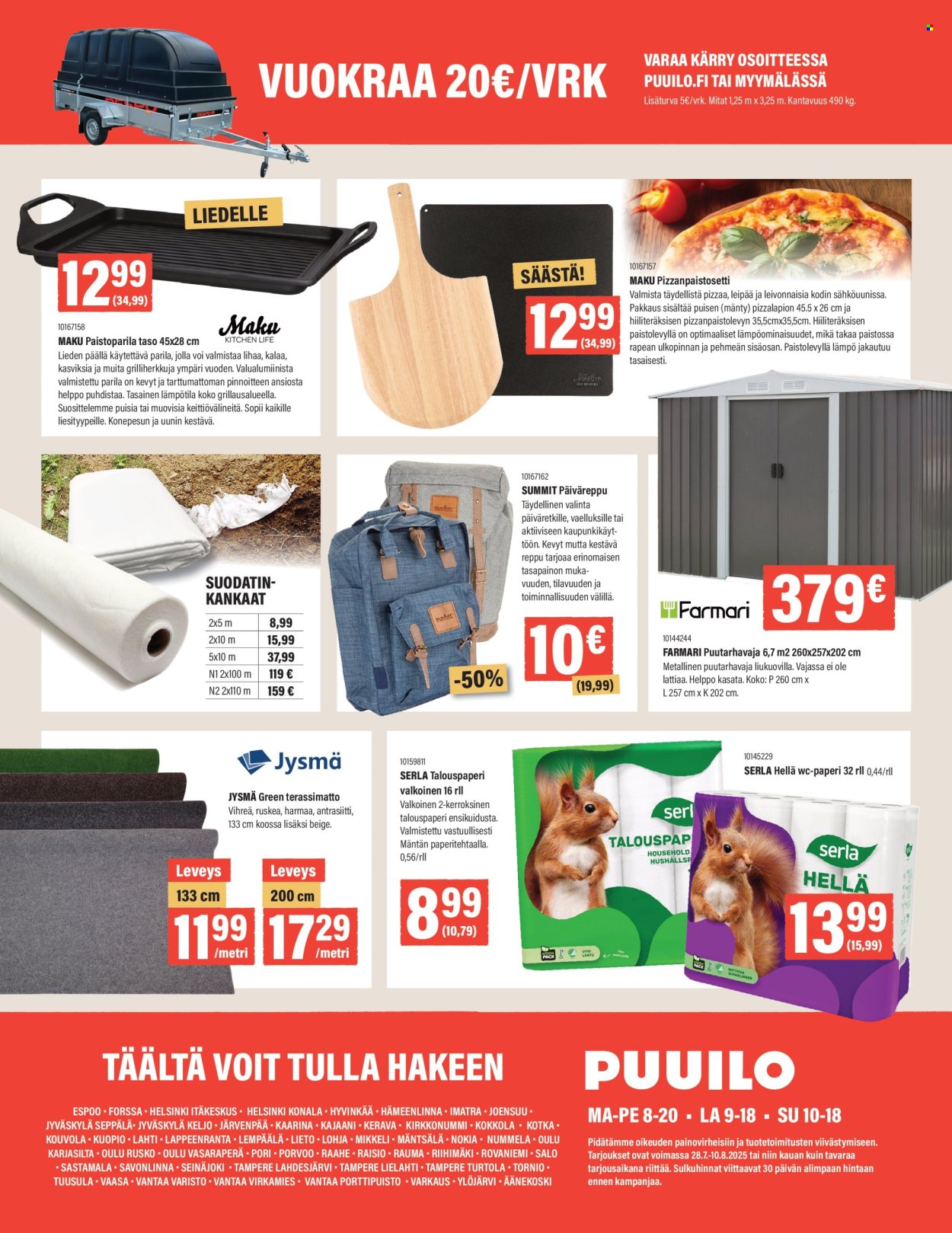 Puuilo tarjoukset - 28.07.2025 - 10.08.2025. Sivu 16